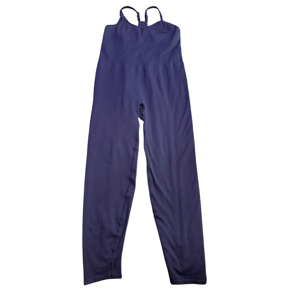 Victoria's Secret PINK Active Navy Seamless Workout Jumpsuit Unitard Size XL